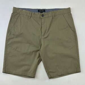 RW&Co sage stretch cotton mens shorts 33inch waist Inseam 10inches casual